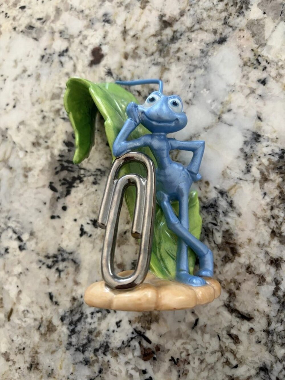Disney Pixar Bugs Life Flik Porcelain Figurine Chipped